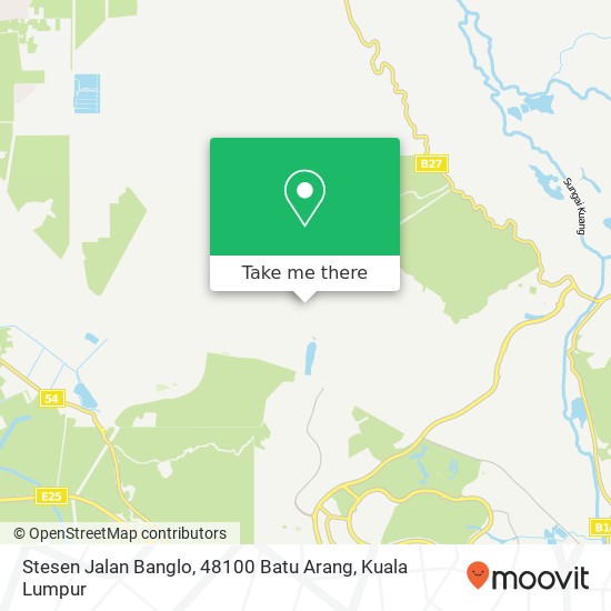 Peta Stesen Jalan Banglo, 48100 Batu Arang