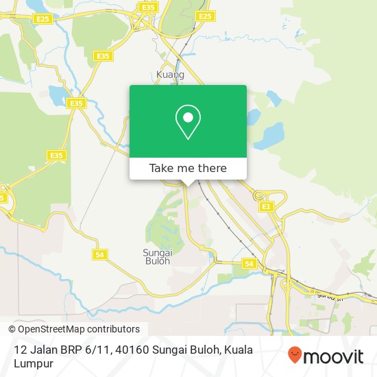 Peta 12 Jalan BRP 6 / 11, 40160 Sungai Buloh