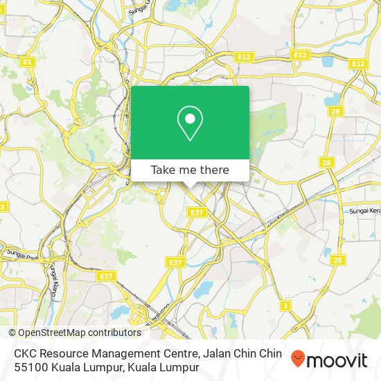 Peta CKC Resource Management Centre, Jalan Chin Chin 55100 Kuala Lumpur