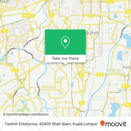 Taskhir Enterprise, 40400 Shah Alam map