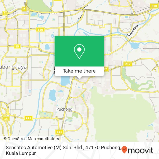 Peta Sensatec Automotive (M) Sdn. Bhd., 47170 Puchong