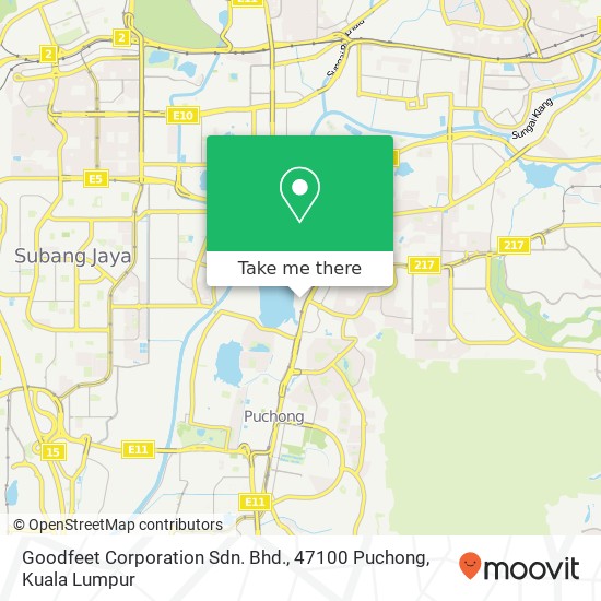 Goodfeet Corporation Sdn. Bhd., 47100 Puchong map