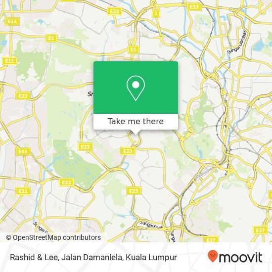 Rashid & Lee, Jalan Damanlela map