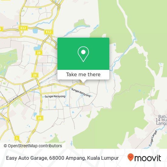 Easy Auto Garage, 68000 Ampang map