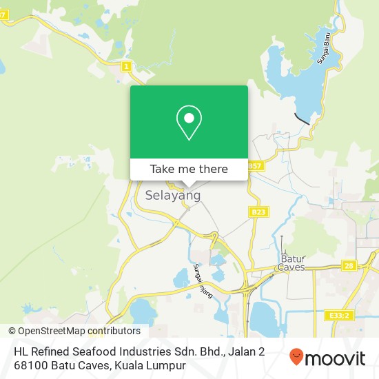 HL Refined Seafood Industries Sdn. Bhd., Jalan 2 68100 Batu Caves map