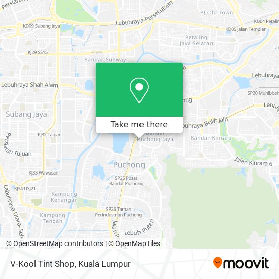 V-Kool Tint Shop map