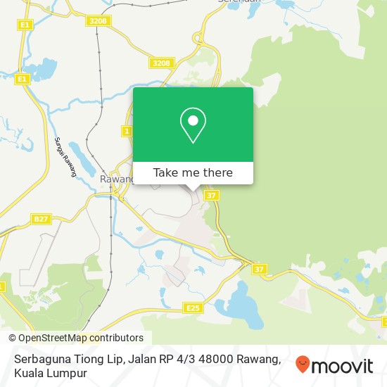 Peta Serbaguna Tiong Lip, Jalan RP 4 / 3 48000 Rawang