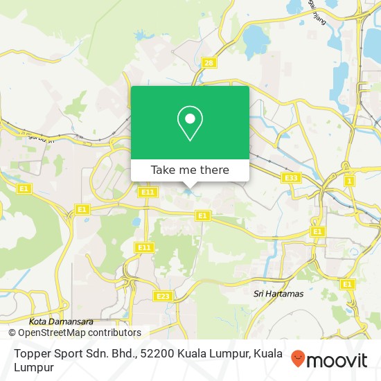 Topper Sport Sdn. Bhd., 52200 Kuala Lumpur map