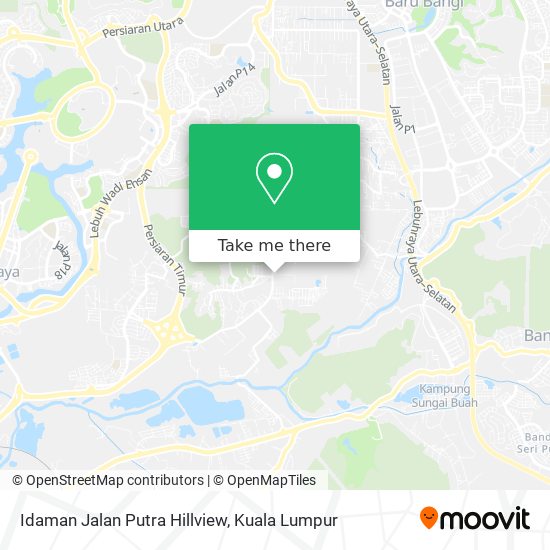 Peta Idaman Jalan Putra Hillview