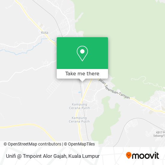 Unifi @ Tmpoint Alor Gajah map
