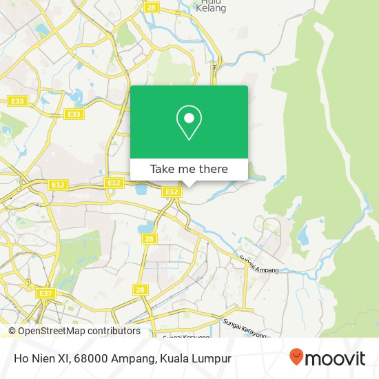 Ho Nien XI, 68000 Ampang map