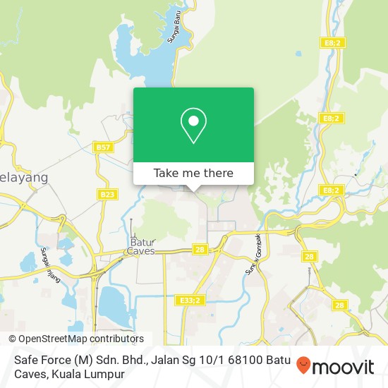 Peta Safe Force (M) Sdn. Bhd., Jalan Sg 10 / 1 68100 Batu Caves