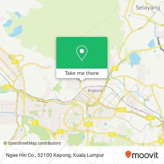Peta Ngee Hin Co., 52100 Kepong
