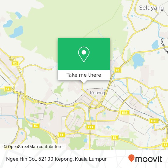 Ngee Hin Co., 52100 Kepong map