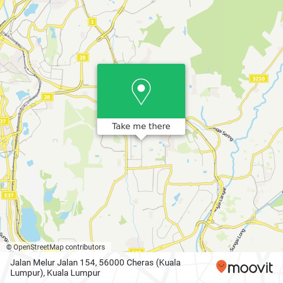 Jalan Melur Jalan 154, 56000 Cheras (Kuala Lumpur) map