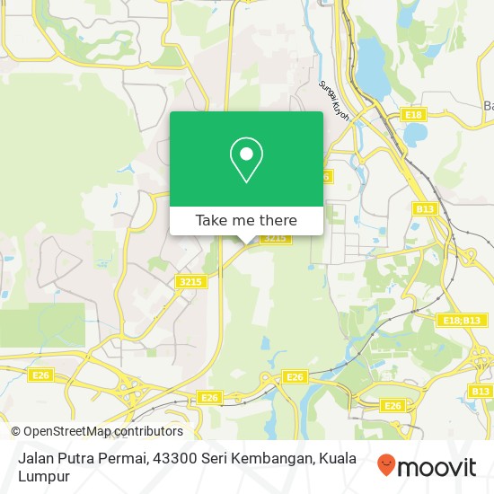 Peta Jalan Putra Permai, 43300 Seri Kembangan