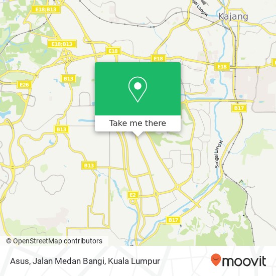 Asus, Jalan Medan Bangi map