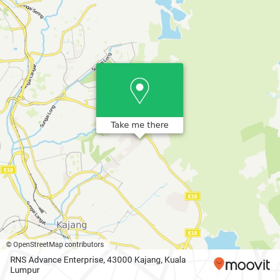 RNS Advance Enterprise, 43000 Kajang map