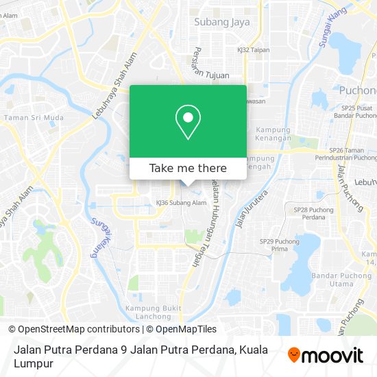 Jalan Putra Perdana 9 Jalan Putra Perdana map