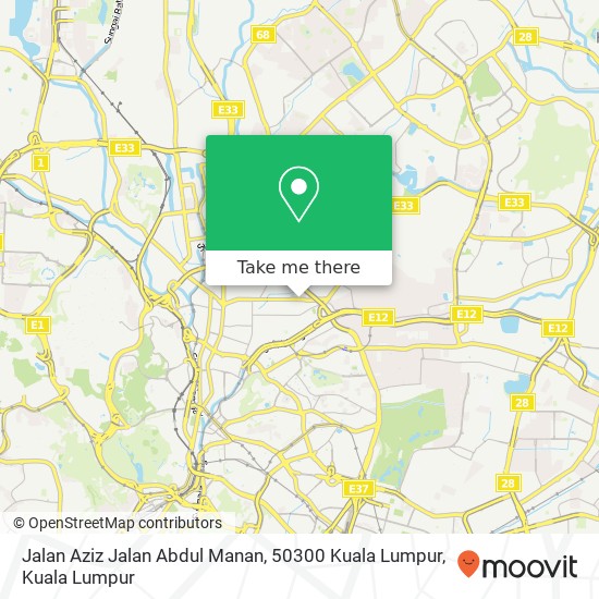Jalan Aziz Jalan Abdul Manan, 50300 Kuala Lumpur map