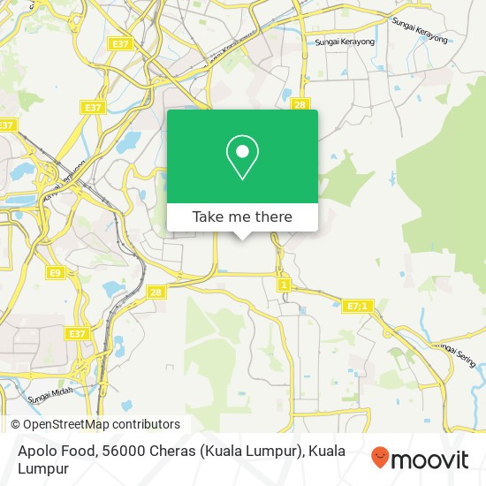 Apolo Food, 56000 Cheras (Kuala Lumpur) map