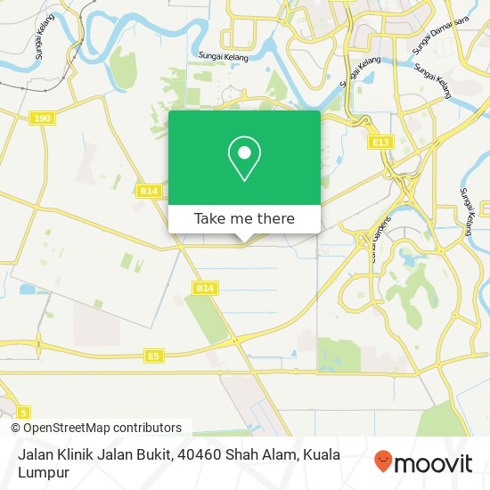 Peta Jalan Klinik Jalan Bukit, 40460 Shah Alam