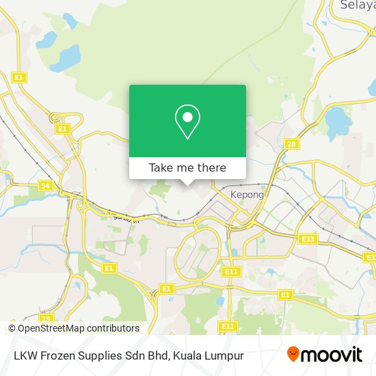 LKW Frozen Supplies Sdn Bhd map