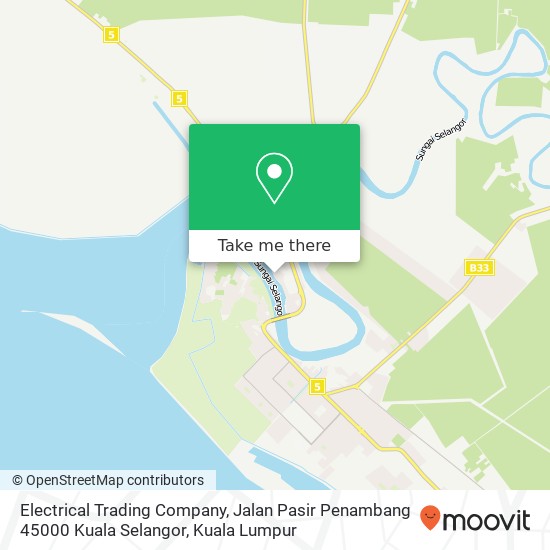 Electrical Trading Company, Jalan Pasir Penambang 45000 Kuala Selangor map