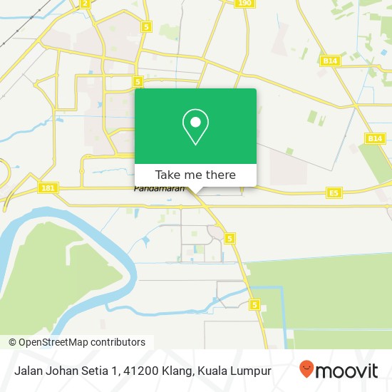 Jalan Johan Setia 1, 41200 Klang map