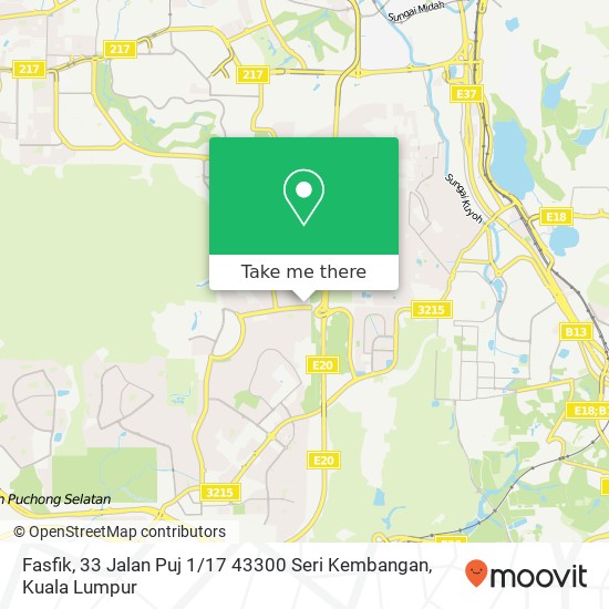 Fasfik, 33 Jalan Puj 1 / 17 43300 Seri Kembangan map