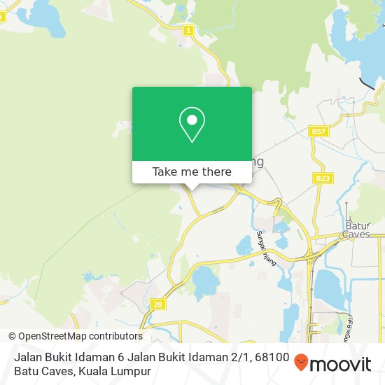 Peta Jalan Bukit Idaman 6 Jalan Bukit Idaman 2 / 1, 68100 Batu Caves