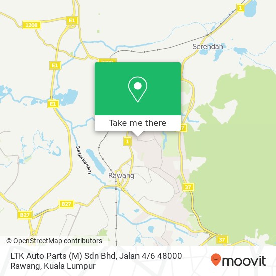 LTK Auto Parts (M) Sdn Bhd, Jalan 4 / 6 48000 Rawang map