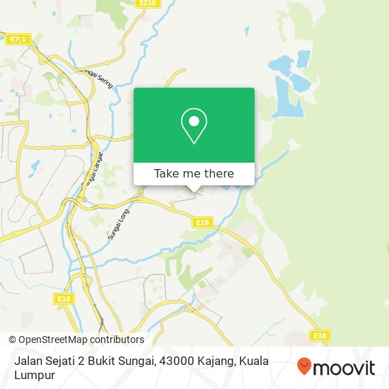 Peta Jalan Sejati 2 Bukit Sungai, 43000 Kajang