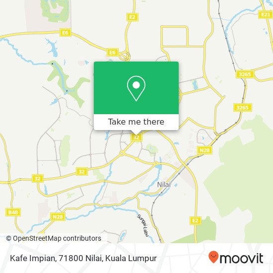 Kafe Impian, 71800 Nilai map