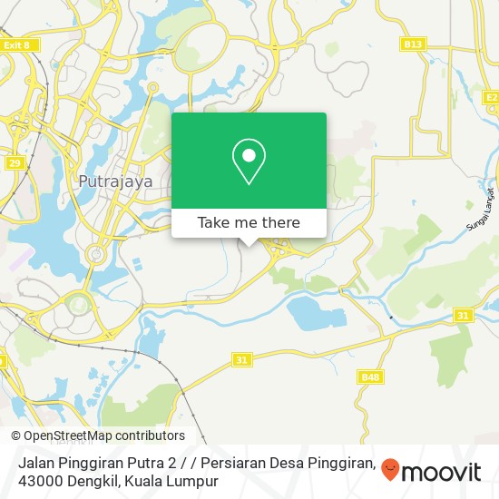 Jalan Pinggiran Putra 2 / / Persiaran Desa Pinggiran, 43000 Dengkil map