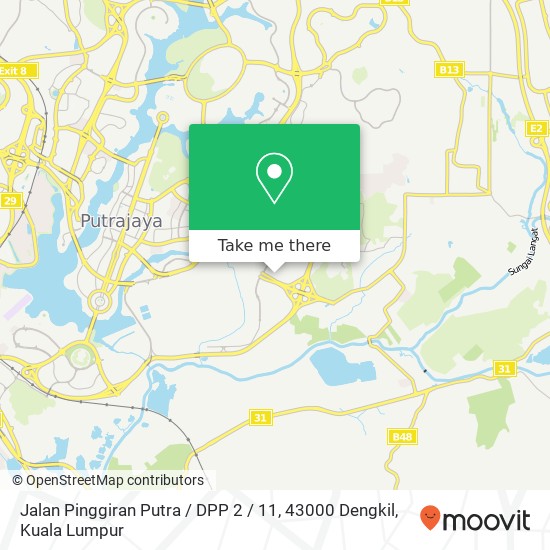 Peta Jalan Pinggiran Putra / DPP 2 / 11, 43000 Dengkil