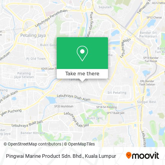 Pingwai Marine Product Sdn. Bhd. map