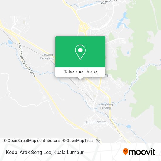 Peta Kedai Arak Seng Lee