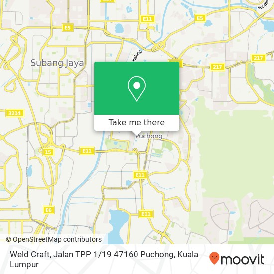 Weld Craft, Jalan TPP 1 / 19 47160 Puchong map