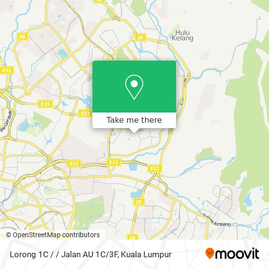 Lorong 1C / / Jalan AU 1C/3F map