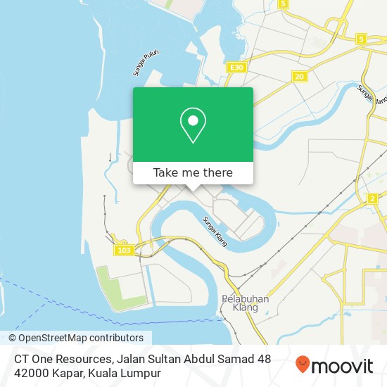 CT One Resources, Jalan Sultan Abdul Samad 48 42000 Kapar map