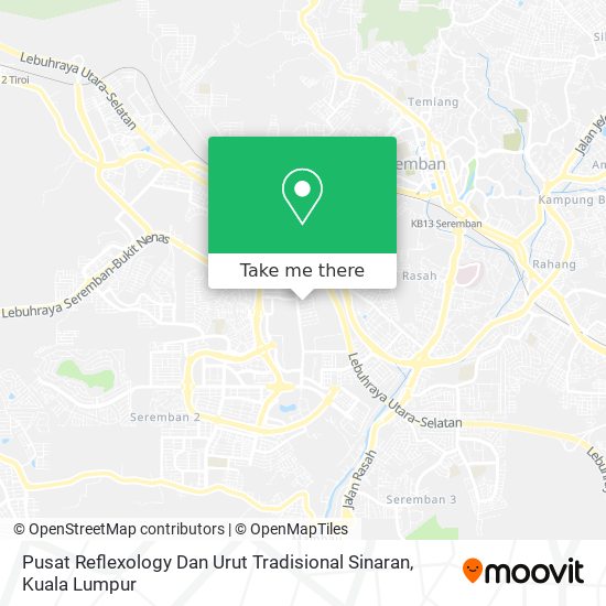 Pusat Reflexology Dan Urut Tradisional Sinaran map