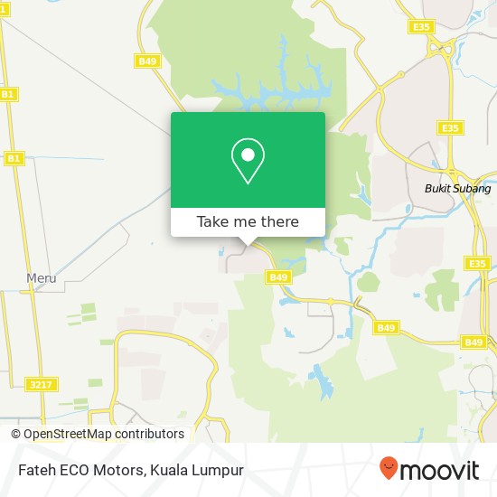 Peta Fateh ECO Motors, 10 Jalan Pulau Lumut Q U10 / Q 40170 Shah Alam