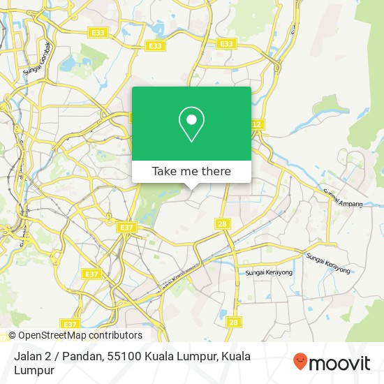 Peta Jalan 2 / Pandan, 55100 Kuala Lumpur