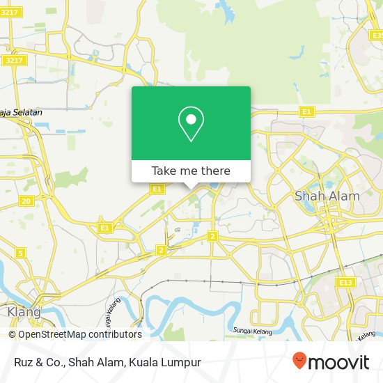 Ruz & Co., Shah Alam map