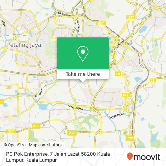 PC Pok Enterprise, 7 Jalan Lazat 58200 Kuala Lumpur map