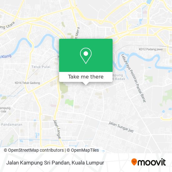 Peta Jalan Kampung Sri Pandan
