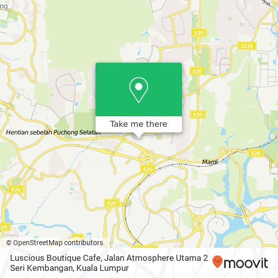 Peta Luscious Boutique Cafe, Jalan Atmosphere Utama 2 Seri Kembangan