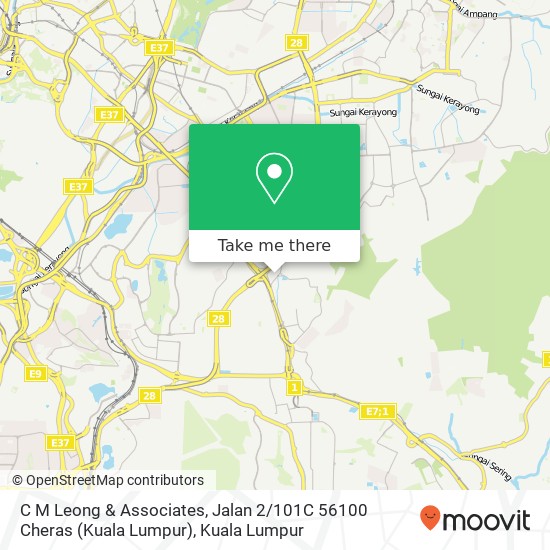 C M Leong & Associates, Jalan 2 / 101C 56100 Cheras (Kuala Lumpur) map