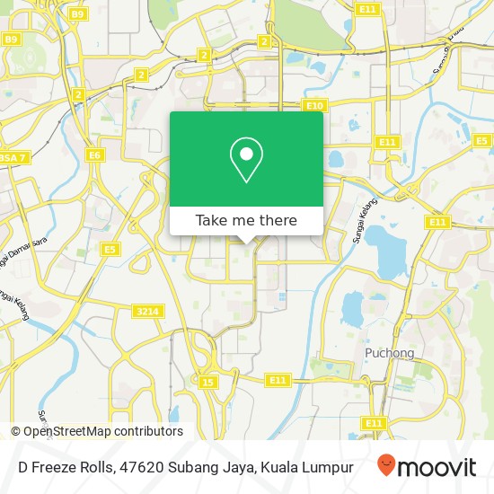 D Freeze Rolls, 47620 Subang Jaya map